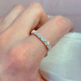 Luxury Top Quality Fancy Trend 14K Rolled Rose Gold AAA Zircon Diamonds Women's Rings Jewelry Bride Wedding Rings