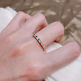 Luxury Top Quality Fancy Trend 14K Rolled Rose Gold AAA Zircon Diamonds Women's Rings Jewelry Bride Wedding Rings