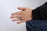 High Quality New Arrival Thin Blue Line 8MM  Tungsten Ring Wedding Brands Tungsten Carbide Rings for Men Jewelry