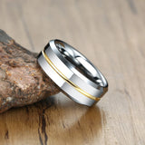 Classic Black 8mm Matte Surface Tungsten Carbide Men RingS Wedding Bands - Alliance Anniversary Gift Comfort Wear