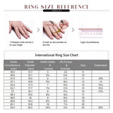 Stunning 1 Carat Round Moissanite Diamonds Ring Sets For Women - Fine Jewelry 925 Silver Wedding Engagement Rings