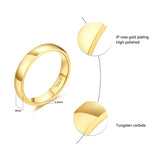 Fascinating Gold Color 4/6mm Tungsten for Men Women Classic Wedding/Engagement Couple BandS Special Jewelry
