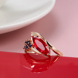 New Geometric Flawless Slope Mariquesa Rolled 14K Rose Gold AAA Zircon Crystals Designer Rings Wedding Fine Jewelry