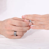 New Arrival Classic Brushed Silver Color 6/8mm Tungsten Carbide Wedding Engagement Bands Mens Jewelry