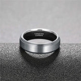 New Arrival Silver Color Brand Classic Design 6/8mm Tungsten Carbide Rings for Men, Women Wedding engagement Bands