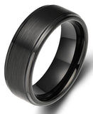 Classic Silver/Black/Gold Color Brushed 6/8mm Tungsten Carbide Wedding Bands Engagement Rings For Men and Women