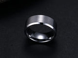 New Arrival Top Quality Hand Polished 8.0mm Gold/Silver/Black Tungsten Rings for Men - Classic Wedding Jewelry