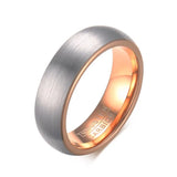 High Quality Brushed Black Basic Wedding Engagement Bands 6mm Wide US Size 7-16 Tungsten Rings for Men