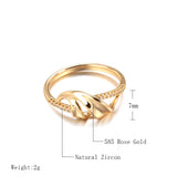 Superb Hearts and Arrows 14K Rolled Rose Gold AAA+ White CZ Diamonds Hollow Single Row Diamond Rings Fine Jewelry