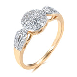 Top Quality Luxury Filled 14K Rose Gold AAA Zircon Diamonds Rings for Women Fashion Golden And Silver Color Jewelry