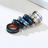 High Quality Stylish Thin Line Style 8mm Tungsten Carbide Rings for Men Jewelry Wedding Bands Anniversary Gifts