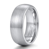New Arrival Classic Brushed Silver Color 6/8mm Tungsten Carbide Wedding Engagement Bands Mens Jewelry