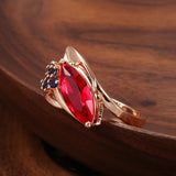New Geometric Flawless Slope Mariquesa Rolled 14K Rose Gold AAA Zircon Crystals Designer Rings Wedding Fine Jewelry