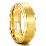 Classic Silver/Black/Gold Color Brushed 6/8mm Tungsten Carbide Wedding Bands Engagement Rings For Men and Women