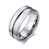Quality Stylish Thin Line Style Basic 8mm Tungsten Carbide Rings for Men Wedding  Jewelry Bands Anniversary Gifts