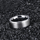 Classic Silver/Black/Gold Color Brushed 6/8mm Tungsten Carbide Wedding Bands Engagement Rings For Men and Women