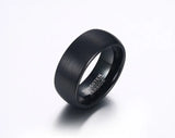 New Arrival High Quality Black Color 8mm Tungsten Carbide Wedding Bands Rings for Men - Popular Jewelry