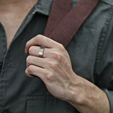 High Quality Matte Brushed Center Black Pure 8MM Tungsten Carbide Mens Wedding Bands Rings - Mens Jewelry