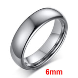 High Quality Classic Plain Anti Scratch 2/3/4/6mm Tungsten Rings for Women - Wedding Bands Fashion Jewelry