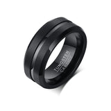 Quality Stylish Thin Line Style Basic 8mm Tungsten Carbide Rings for Men Wedding  Jewelry Bands Anniversary Gifts
