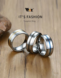 High Quality Anti Scratch 8mm Tungsten Grooved Wedding Band for Men - Anniversary Ring Gift