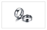 New Silver Color Tungsten Carbide Engagement Ring Wedding Band For Men and Women Alliance Couple Jewelry