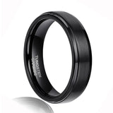 Classic Silver/Black/Gold Color Brushed 6/8mm Tungsten Carbide Wedding Bands Engagement Rings For Men and Women