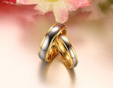 His & Her's Polishing Center Step Edge  6MM/4MM Tungsten Carbide Wedding Bands Rings for Women and Men Jewelry