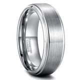 Classic Silver/Black/Gold Color Brushed 6/8mm Tungsten Carbide Wedding Bands Engagement Rings For Men and Women