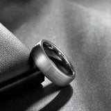 New Arrival Classic Brushed Silver Color 6/8mm Tungsten Carbide Wedding Engagement Bands Mens Jewelry