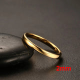 High Quality Classic Plain Anti Scratch 2/3/4/6mm Tungsten Rings for Women - Wedding Bands Fashion Jewelry