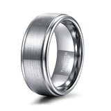 Classic Silver/Black/Gold Color Brushed 6/8mm Tungsten Carbide Wedding Bands Engagement Rings For Men and Women