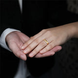 Fascinating Gold Color 4/6mm Tungsten for Men Women Classic Wedding/Engagement Couple BandS Special Jewelry