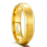 Classic Silver/Black/Gold Color Brushed 6/8mm Tungsten Carbide Wedding Bands Engagement Rings For Men and Women