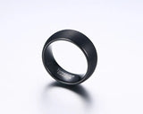 New Arrival High Quality Black Color 8mm Tungsten Carbide Wedding Bands Rings for Men - Popular Jewelry