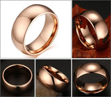 New Arrival Classic Hand polished High Quality Men Rings Real Tungsten Male Wedding Jewelry