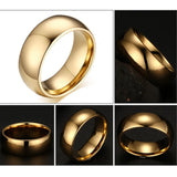 New Arrival Classic Hand polished High Quality Men Rings Real Tungsten Male Wedding Jewelry
