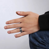 High Quality New Arrival Thin Blue Line 8MM  Tungsten Ring Wedding Brands Tungsten Carbide Rings for Men Jewelry