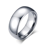 New Arrival Classic Hand polished High Quality Men Rings Real Tungsten Male Wedding Jewelry