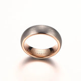 High Quality Brushed Black Basic Wedding Engagement Bands 6mm Wide US Size 7-16 Tungsten Rings for Men