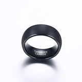 New Arrival High Quality Black Color 8mm Tungsten Carbide Wedding Bands Rings for Men - Popular Jewelry