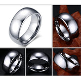 New Arrival Popular 8mm Wedding Classic Jewelry Smooth Hand Polished Tungsten Rings for Men