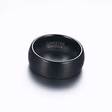 New Arrival High Quality Black Color 8mm Tungsten Carbide Wedding Bands Rings for Men - Popular Jewelry