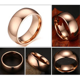 New Arrival Classic Hand polished High Quality Men Rings Real Tungsten Male Wedding Jewelry