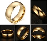 New Arrival Classic Hand polished High Quality Men Rings Real Tungsten Male Wedding Jewelry