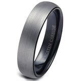 High Quality Brushed Black Basic Wedding Engagement Bands 6mm Wide US Size 7-16 Tungsten Rings for Men
