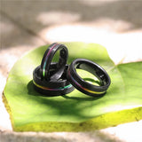 Multi Color 5/7/9mm Rainbow Tungsten Ring For Men Women Classic Male Wedding Band Jewelry Fraternal Rings