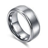 New Arrival Silver Color Brand Classic Design 6/8mm Tungsten Carbide Rings for Men, Women Wedding engagement Bands
