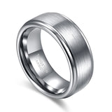 Classic Silver/Black/Gold Color Brushed 6/8mm Tungsten Carbide Wedding Bands Engagement Rings For Men and Women