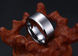 New Arrival Top Quality Hand Polished 8.0mm Gold/Silver/Black Tungsten Rings for Men - Classic Wedding Jewelry
